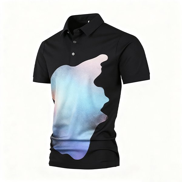 Men's Premium Solid Canvas Shirt - Wrinkle-Resistant Short Sleeve