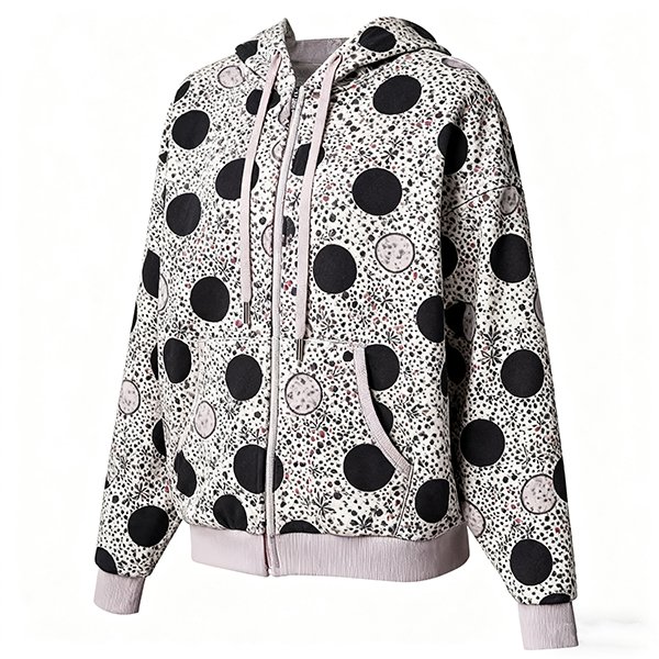 Women's Winter Zip-Up Hoodie - Warm Long Sleeve Running Jacket for Outdoor Fitness