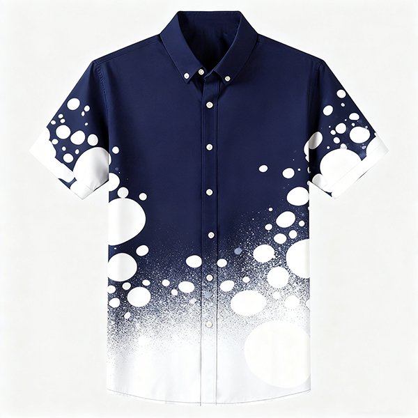 Men's New Summer Cotton Shirt - Casual Short Sleeve Button-Up