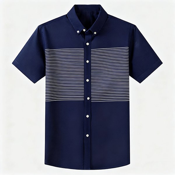Men's Summer New Short Sleeve Cotton Shirt - Casual Button-Down Cardigan